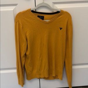 Cute oversized yellow American Eagle sweater